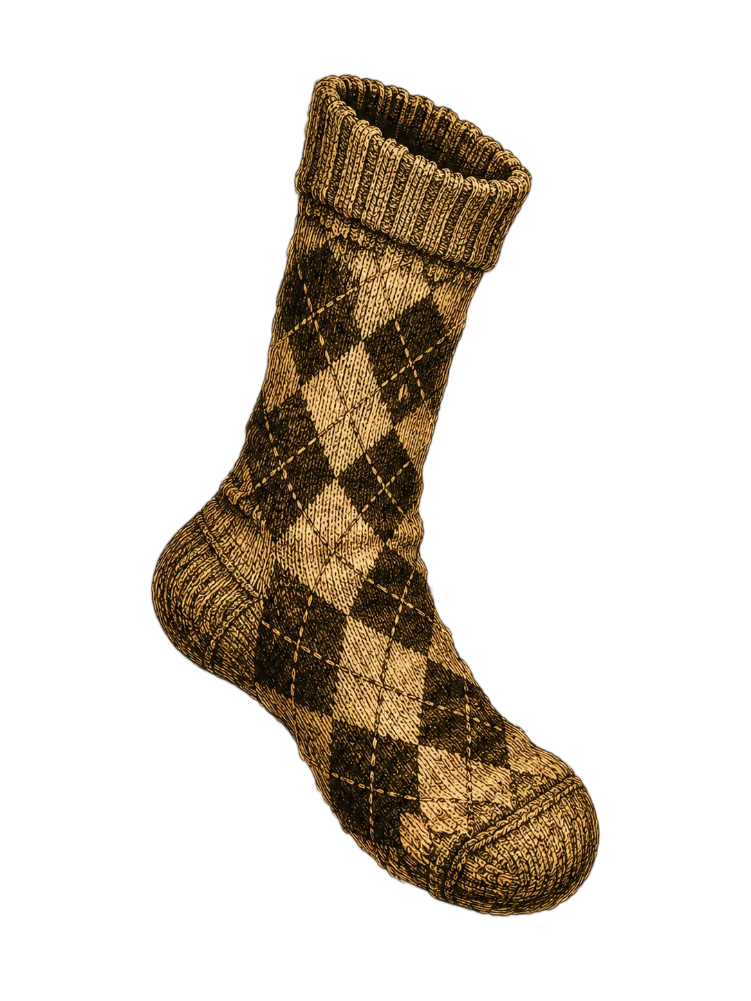 Argyle zokni